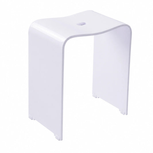 RIDDER A211101 Moderner Bad-Hocker, Acryl, Weiß, 39 x 47 x 28 cm