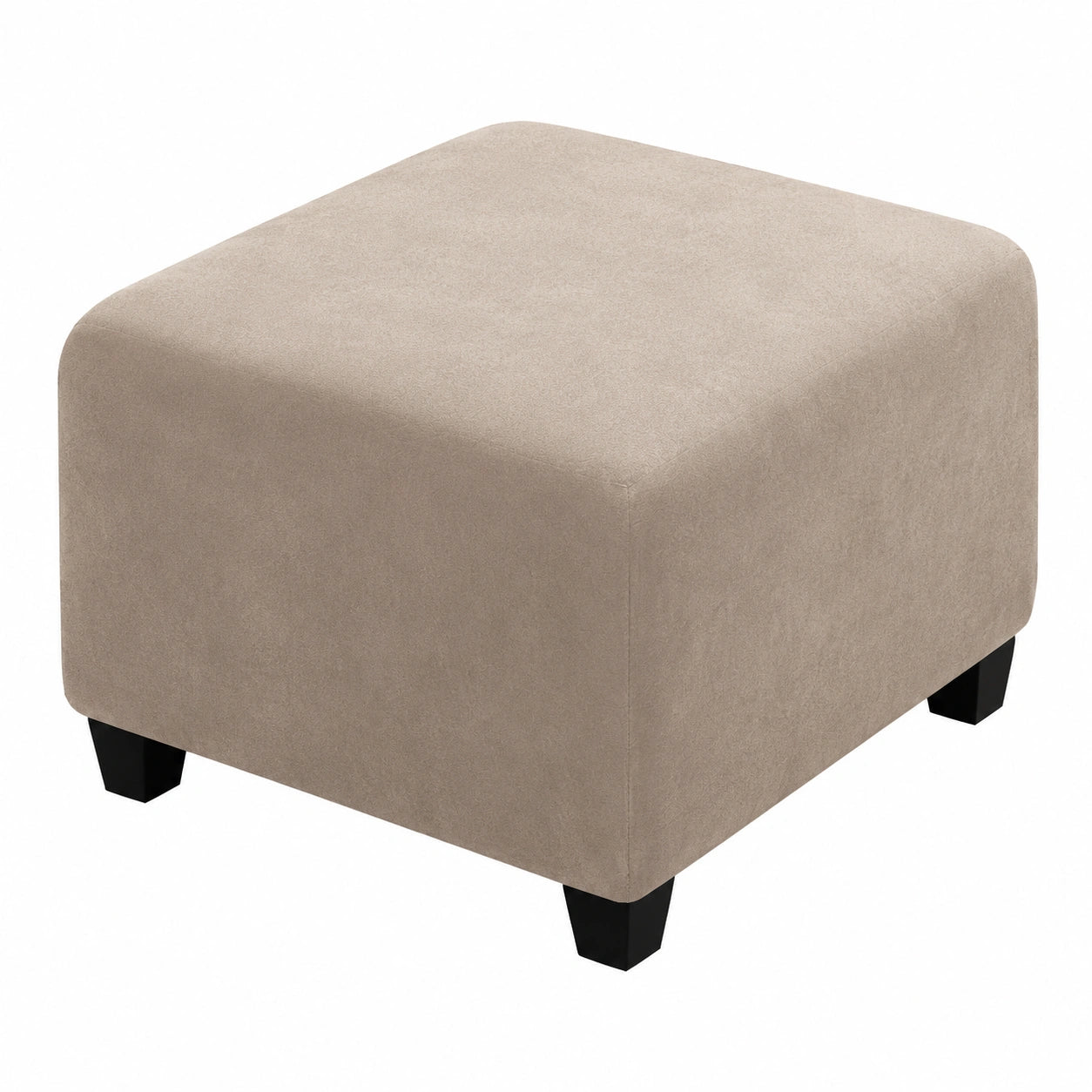 Elastischer Hussenbezug für Hocker – Waschbar, Praktisch Faltbar, Universelle Passform 55x55cm (#5)