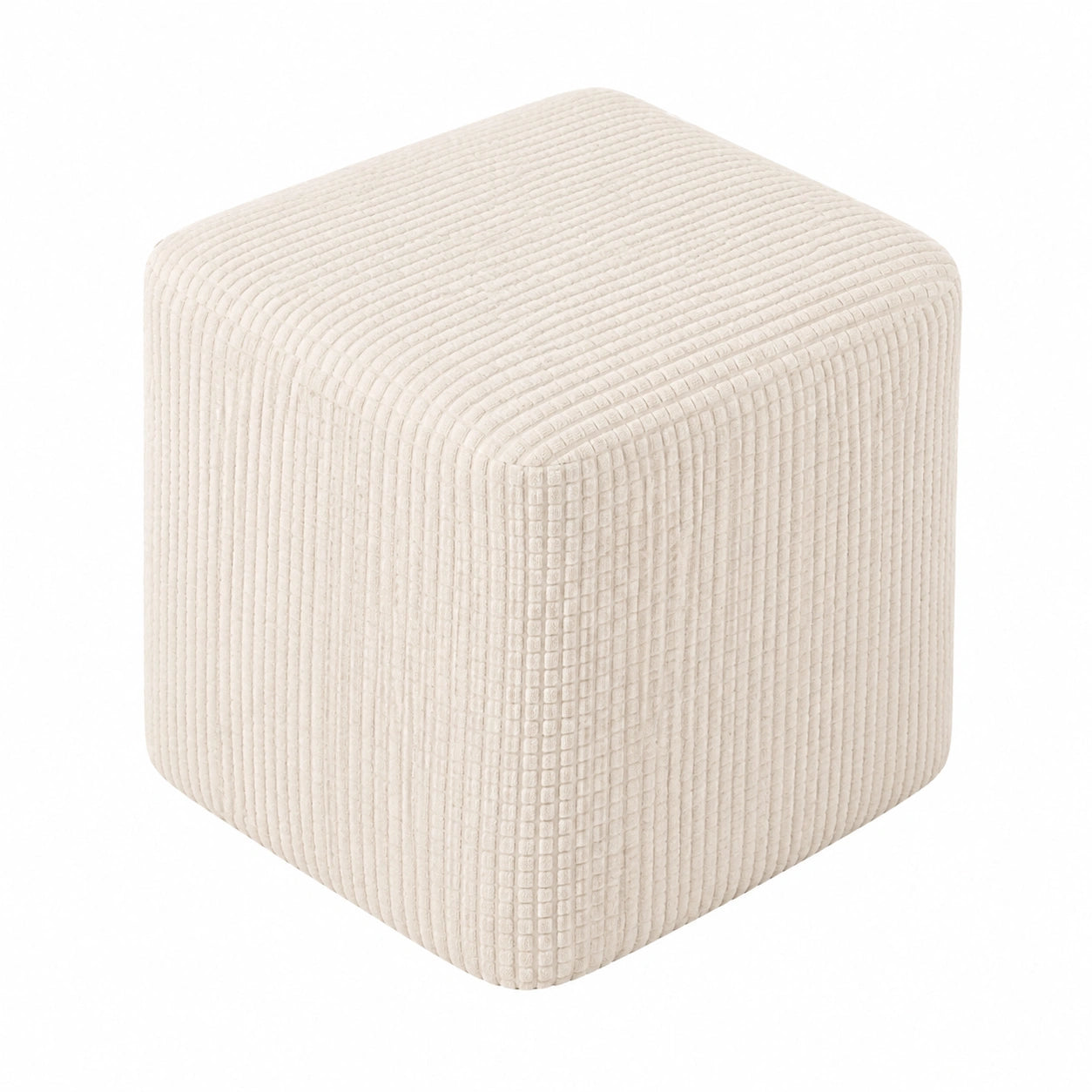 Elastische Jacquard-Husse für rechteckigen Fußhocker, Sofabank, in verschiedenen Größen 40x40/45x45/50x50 cm, Farbe: #2