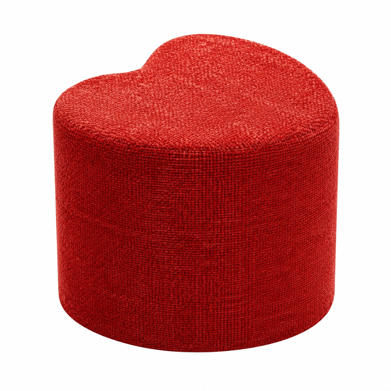 Herzhocker Lovely Rot von KARE Design, Sitzhocker und Ablage für Wohnzimmer und Flur, 36x34x35 cm
